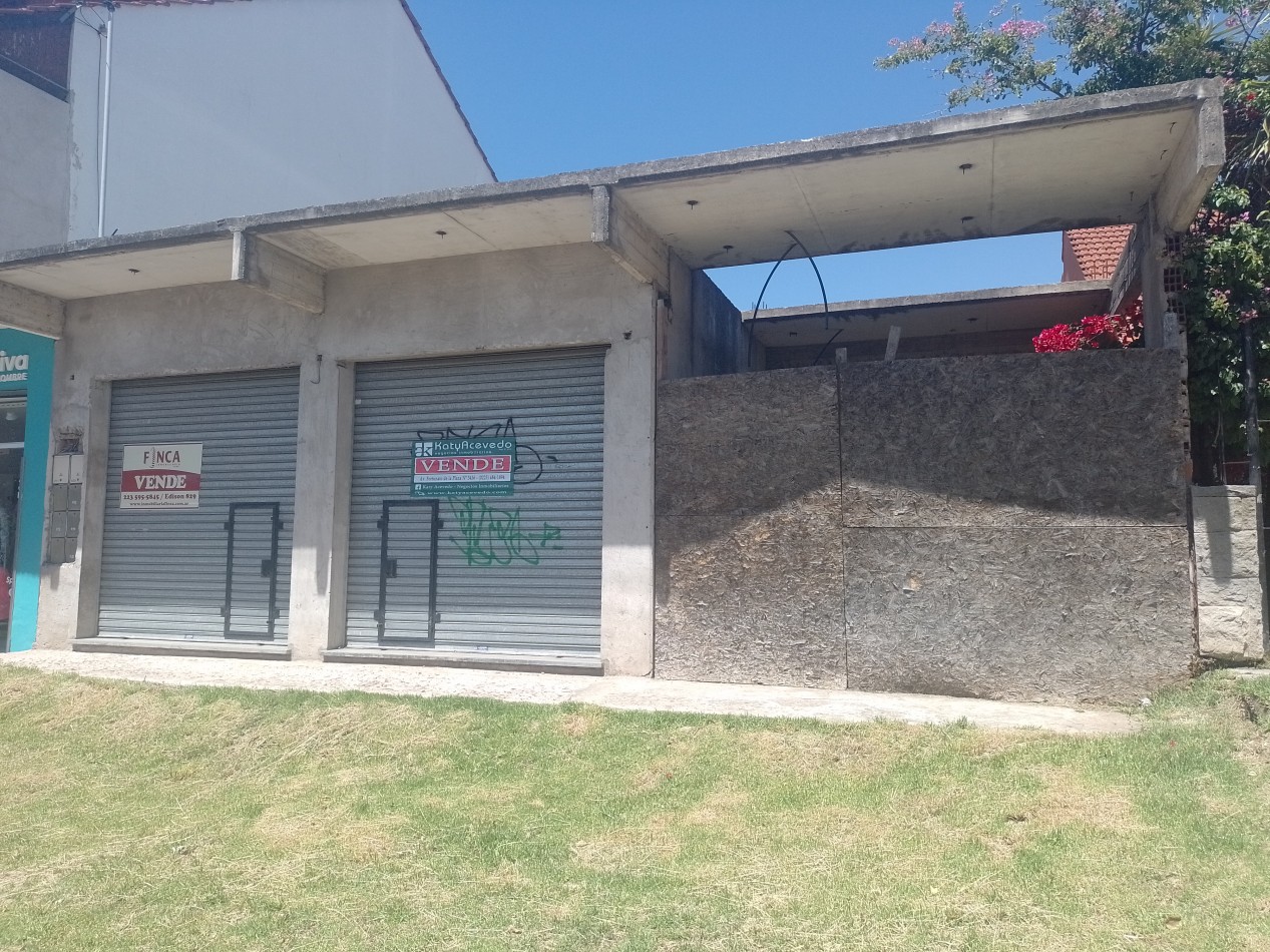 **DOS LOCALES + COCHERA + FONDO A METROS DE AV. EDISON, TERMAS HUINCO**